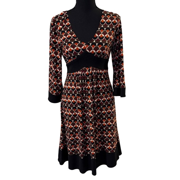 Tiana B. Dresses & Skirts - Vintage Tiana B Womens Y2K Babdydoll Dress S Geometric Preppy Boho Forest Fairy